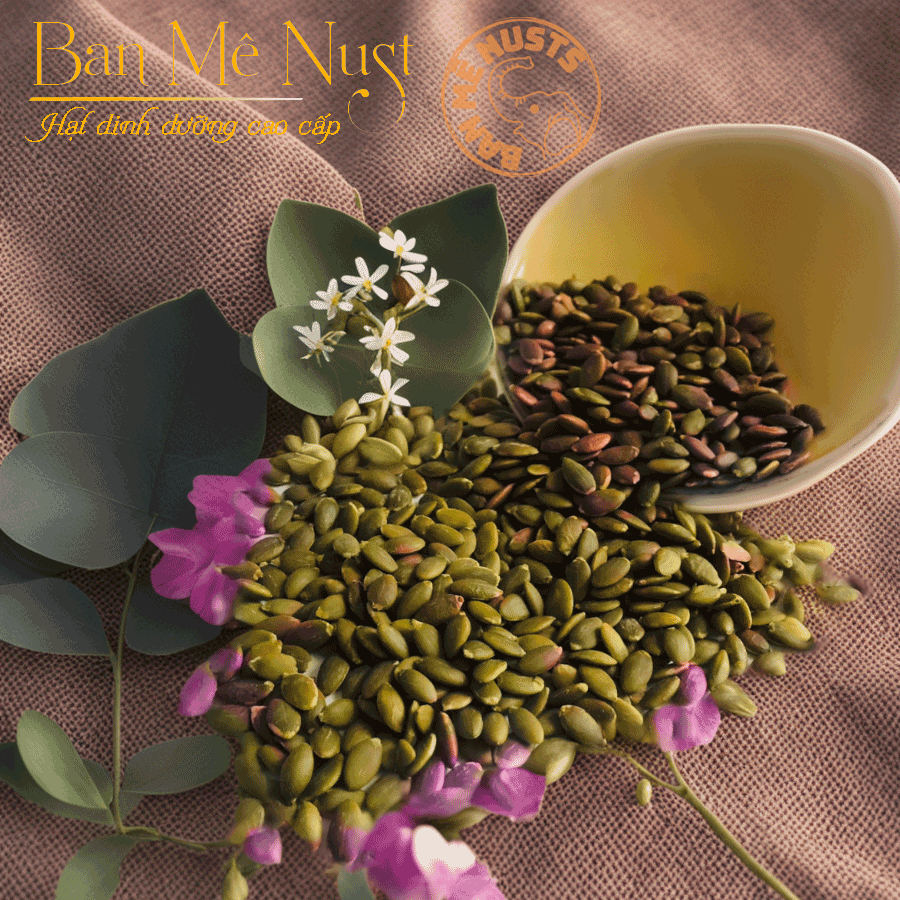 Nhân hạt bí xanh sấy chín nguyên vị