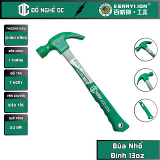 Búa nhổ đinh, búa đóng đinh cán bọc nhựa 13oz 0.5kg 051204130 berrylion thép cacbon chất lượng cao dụng đóng nhổ đinh