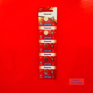5 viên pin lithium 3v cr1220 panasonic chính hãng