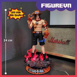 Mô hình ace hỏa quyền 24 cm có led - one piece