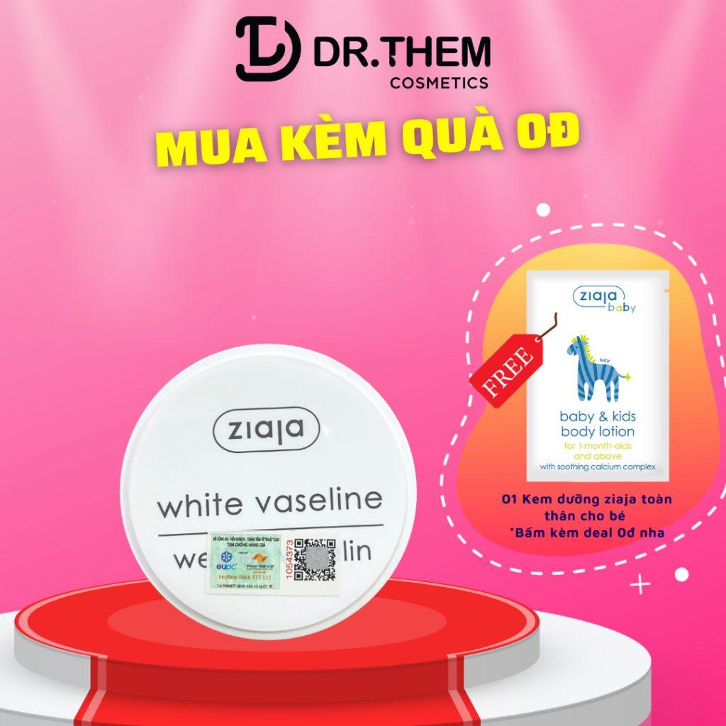 Sáp Vaseline Dưỡng Tái Tạo Da Ziaja White Vaseline 80g - Dr Thêm