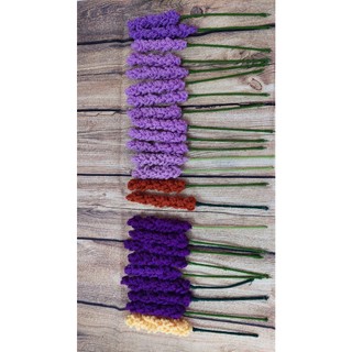 Combo 50 bông hoa lavender len