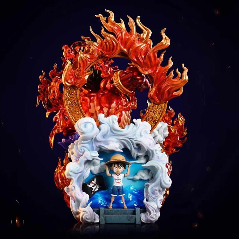 MH105 - Mô Hình Cao Câp Monkey D Luffy Gear 4 Kèm Gear 5 God Thần Mặt Trời Nika Cao 24cm - Mô Hình One Piece A1