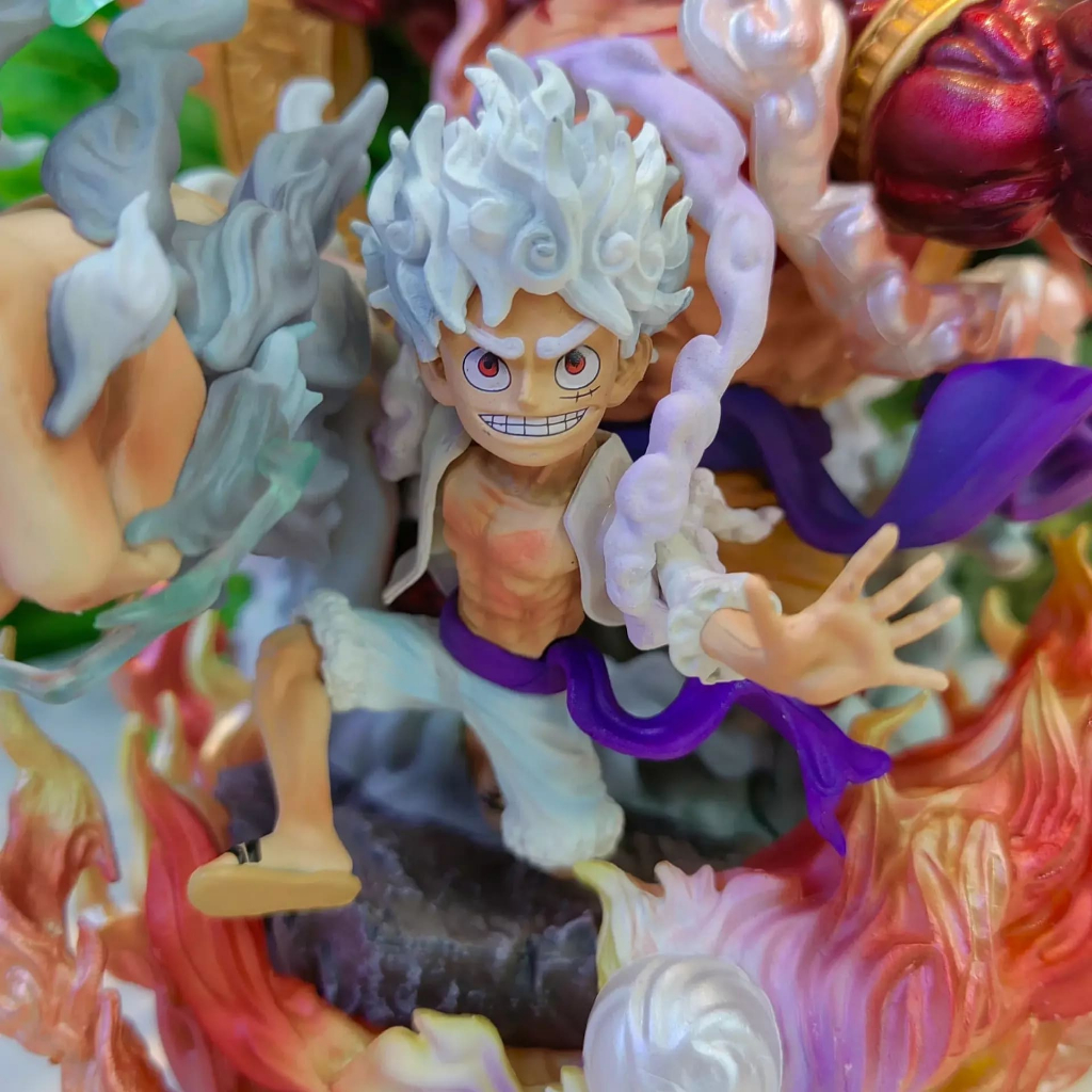 MH105 - Mô Hình Cao Câp Monkey D Luffy Gear 4 Kèm Gear 5 God Thần Mặt Trời Nika Cao 24cm - Mô Hình One Piece A1