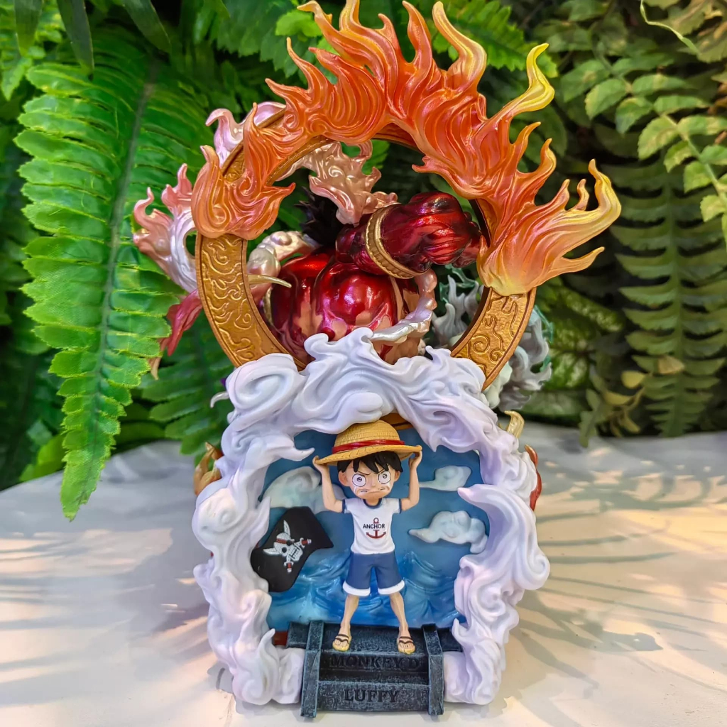 MH105 - Mô Hình Cao Câp Monkey D Luffy Gear 4 Kèm Gear 5 God Thần Mặt Trời Nika Cao 24cm - Mô Hình One Piece A1