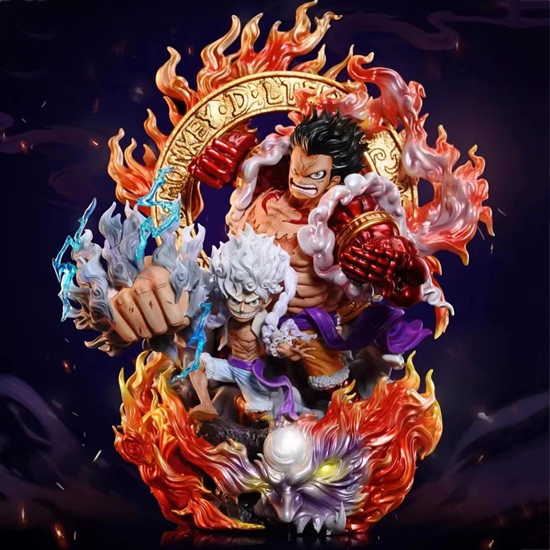 MH105 - Mô Hình Cao Câp Monkey D Luffy Gear 4 Kèm Gear 5 God Thần Mặt Trời Nika Cao 24cm - Mô Hình One Piece A1