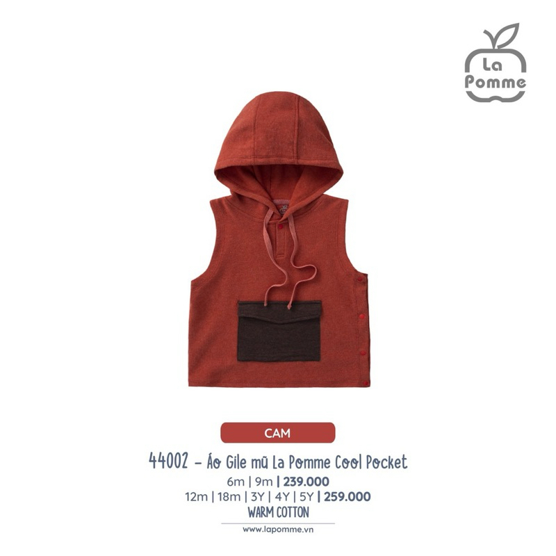 Áo Gile La pomme Cho Bé Trai Bé Gái
