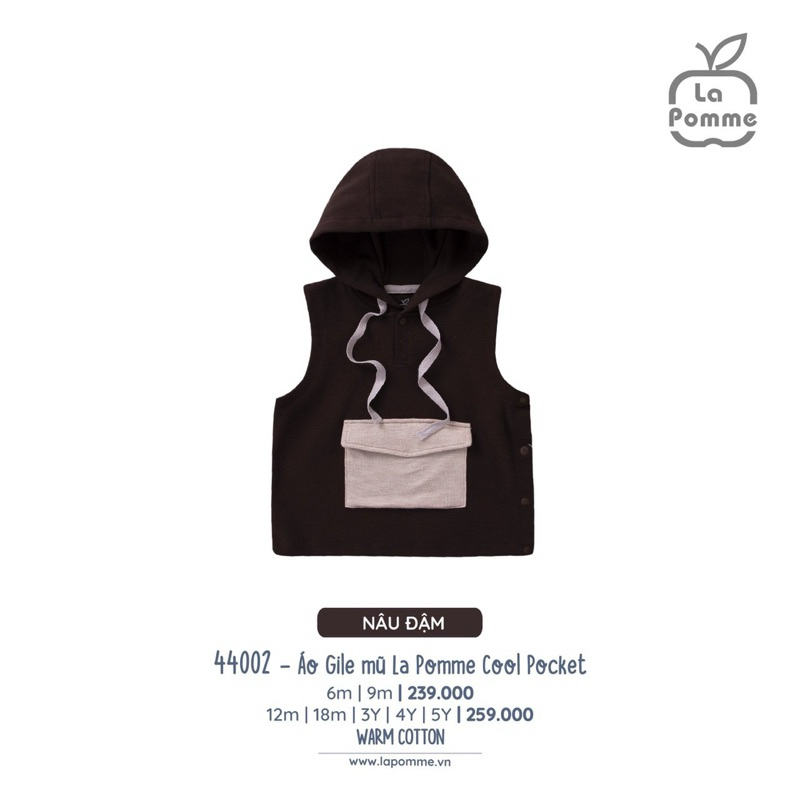 Áo Gile La pomme Cho Bé Trai Bé Gái