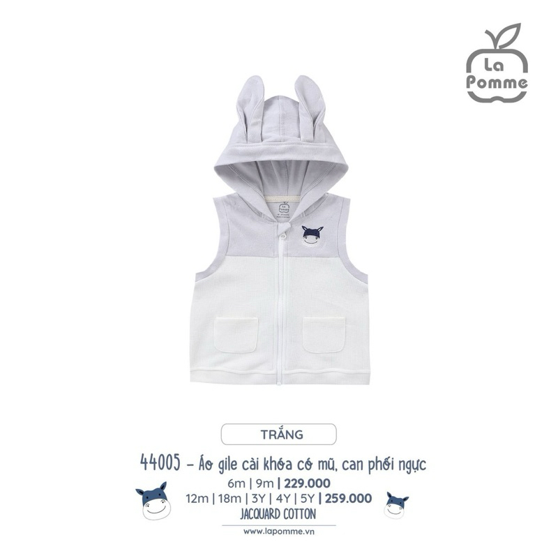 Áo Gile La pomme Cho Bé Trai Bé Gái