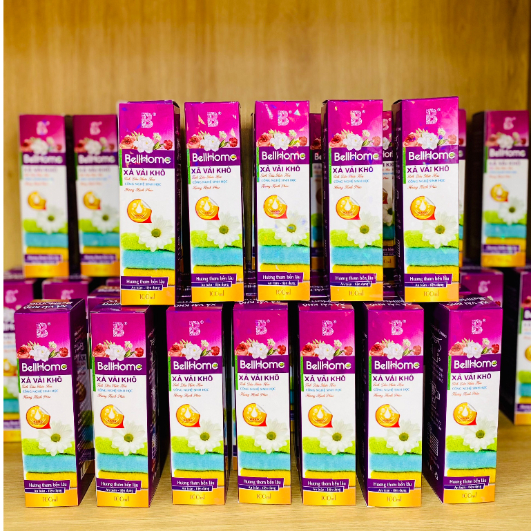 Xả Vải Khô Công Nghệ Sinh Học Bell Home 100ML Lưu Hương Lâu, Làm Mềm Vải Giảm Nhăn, Xử Lý Vết Bẩn Nhẹ Trên Quần Áo