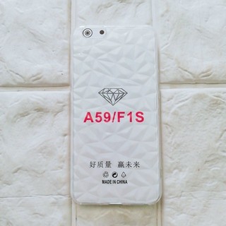 Ốp lưng vân 3d kim cương oppo f1s a59 reno 6.4 trong suốt dẻo cao cấp