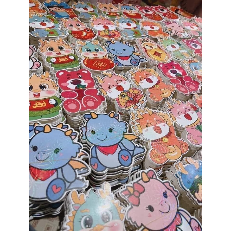 Combo 10 Lì xì Chibi Phản Quang Rồng Tết Giáp Thìn,lì xì tết 2024 nhiều hình dễ thương trao may mắn tài lộc_MC888