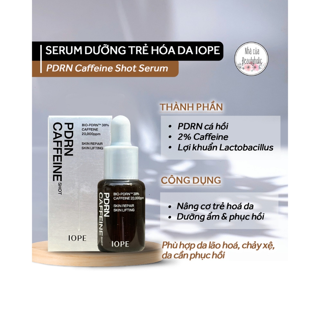 Serum dưỡng trẻ hóa nâng cơ IOPE PRDN CAFFEINE SHOT SERUM