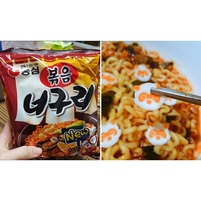 Mì xào khô Nongshim Neoguri hải sản cay gói 137g