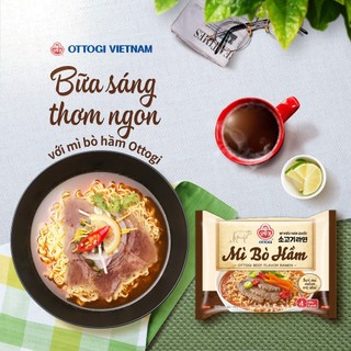 Cập nhật bao bì mới OTOKI - Mì bò hầm Ottogi 120g