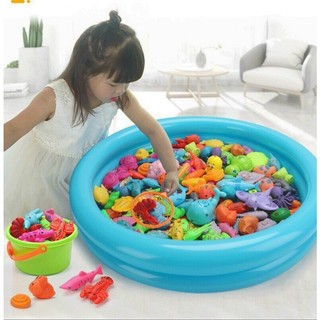 Bộ đồ chơi câu cá cho bé nam châm size lớn ANOBI