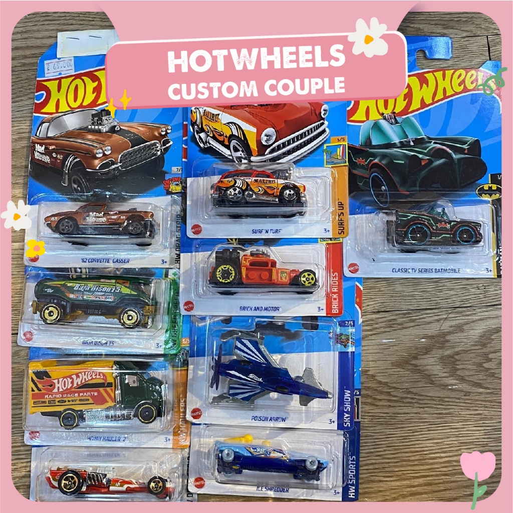 TRENDHOT in ảnh Hotwheels theo yêu cầu cặp đôi custom
