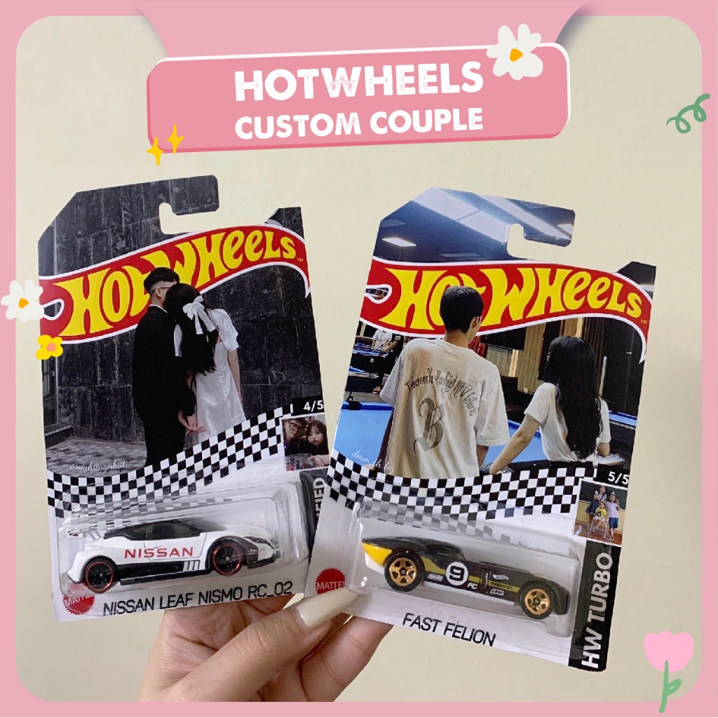 TRENDHOT in ảnh Hotwheels theo yêu cầu cặp đôi custom