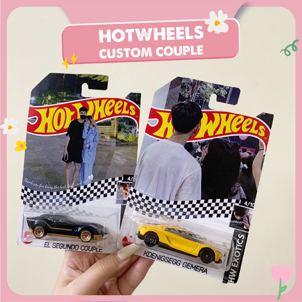 TRENDHOT in ảnh Hotwheels theo yêu cầu cặp đôi custom