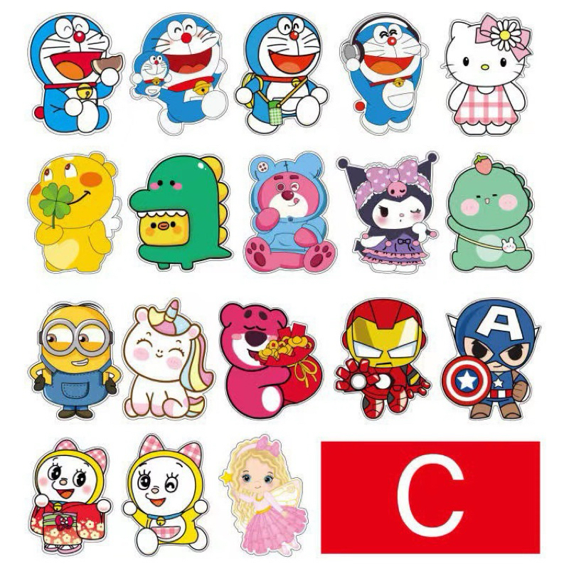 Set 10 Bao Lì Xì Chibi Hot Trend Giấy Bìa Bóng Cứng