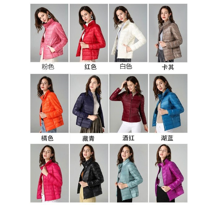 Áo phao lông vũ dành cho nữ siêu nhẹ_siêu ấm  [hàng cao cấp Quảng Châu] size S đến 8XL