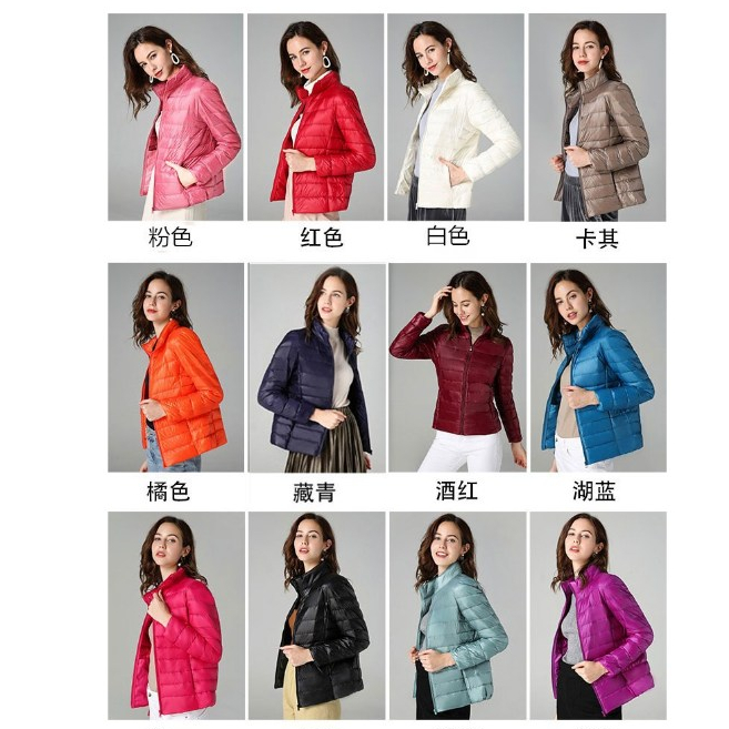 Áo phao lông vũ dành cho nữ siêu nhẹ_siêu ấm   size S đến 8XL