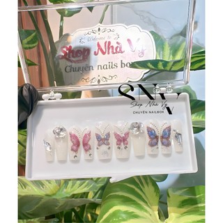 Mã 570 nails box 10 móng tiểu thư xinh xắn...570