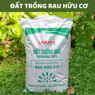 Đất hữu cơ trồng cây, trồng rau, hoa kiểng trộn sẵn lavamix - vattuxanh
