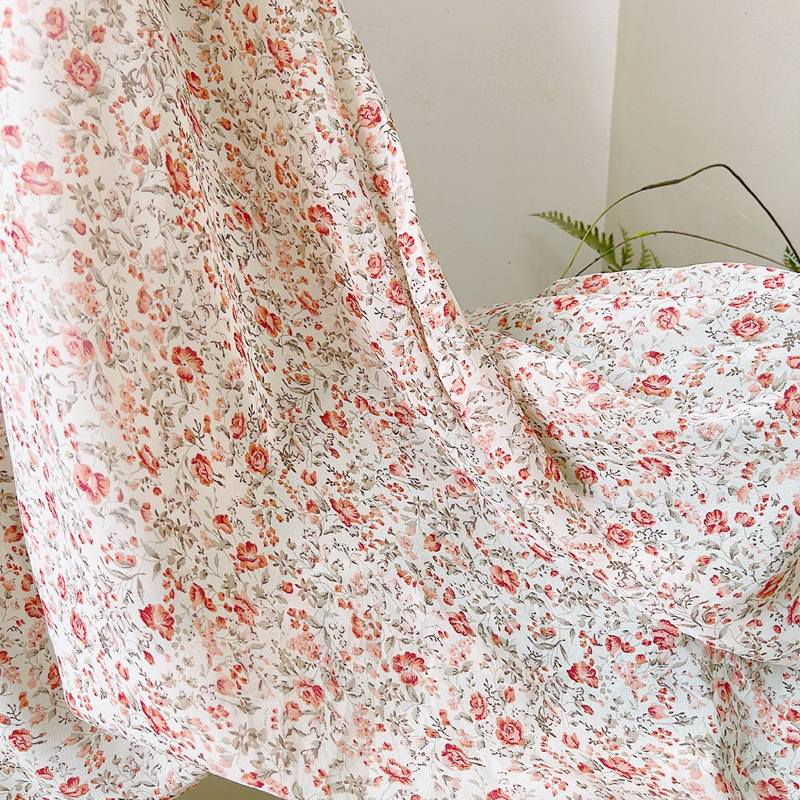 Đầm voan hoa nhí Hàn