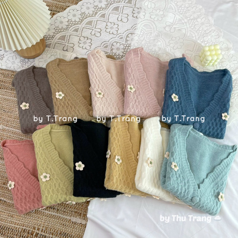 Áo gile thêu hoa màu xinh trẻ trung