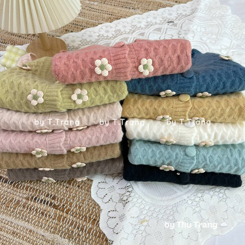 Áo gile thêu hoa màu xinh trẻ trung