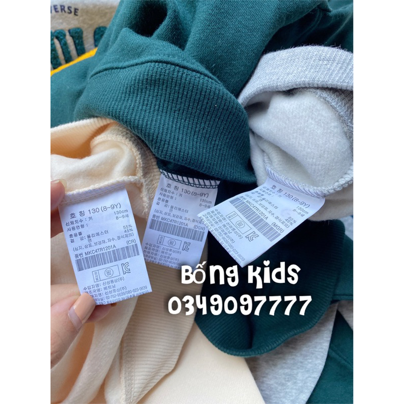 Áo Nỉ Bé Trai & Bé Gái Thêu Chữ ToptenKids