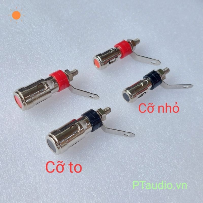 Cặp cọc loa đen đỏ loại nhấn nhả ( giá 1 cặp )