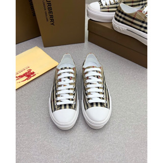 [Hight Quality] - Sneaker BBR - Giày BBR Vintage Archive Beige Check Chữ - Chuẩn Hàng QCCC Loại 1