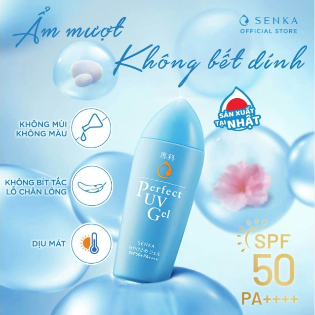 Kem Chống Nắng Senka Perfect UV SPF50+
