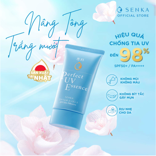 Kem Chống Nắng Senka Perfect UV SPF50+