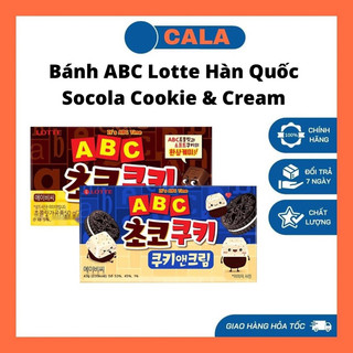 Bánh abc lotte hàn quốc socola cookie & cream 50g