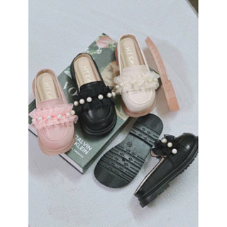  Giày sục ngọc ren xinh dễ thương phong cách Hàn cho bé gái 