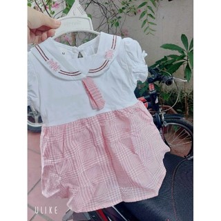 Đầm váy bé gái cotton 8-11kg- váy Qc bé gái