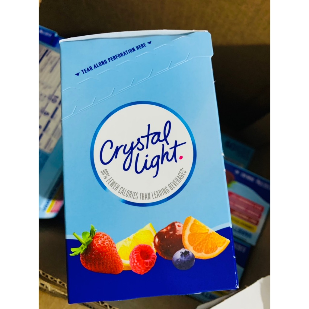 Crystal Light Bột Pha Nước Trái Cây không đường Crystal Light Bột trái cây Mix của Mỹ