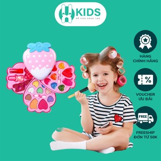 Đồ chơi trang điểm cao cấp hình dâu tây xinh xắn cho bé gái X KIDS có thể dễ dàng tẩy rửa sạch sẽ