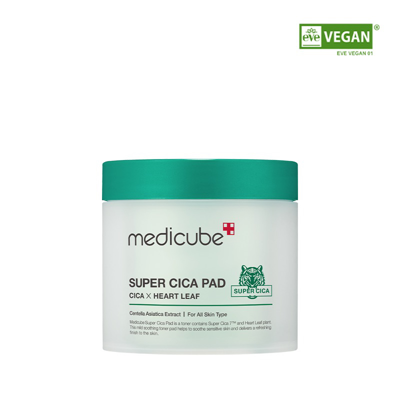 Toner Dịu Da Nhạy Cảm Medicube Super Cica Pad (Vegan) 150g/70 miếng