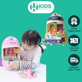Đồ chơi máy gắp thú bông mini cỡ lớn phiên bản mới hình tên lửa X KIDS có sẵn nhiều gấu bông, bóng màu sắc cho trẻ em