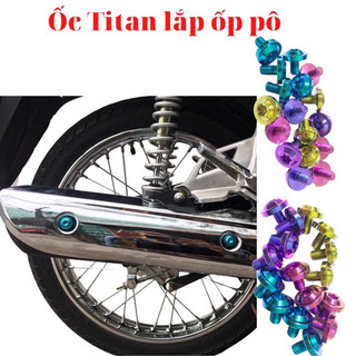 Ốc titan và salaya gắn ốp pô wave , ex150,winer x v3, abl, vision