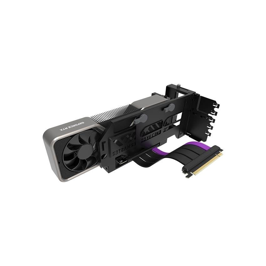 Giá dựng VGA Cooler Master Vertical Graphics Card Holder Kit V3 PCIe 4.0 Màu Đen + Trắng - Chính Hãng