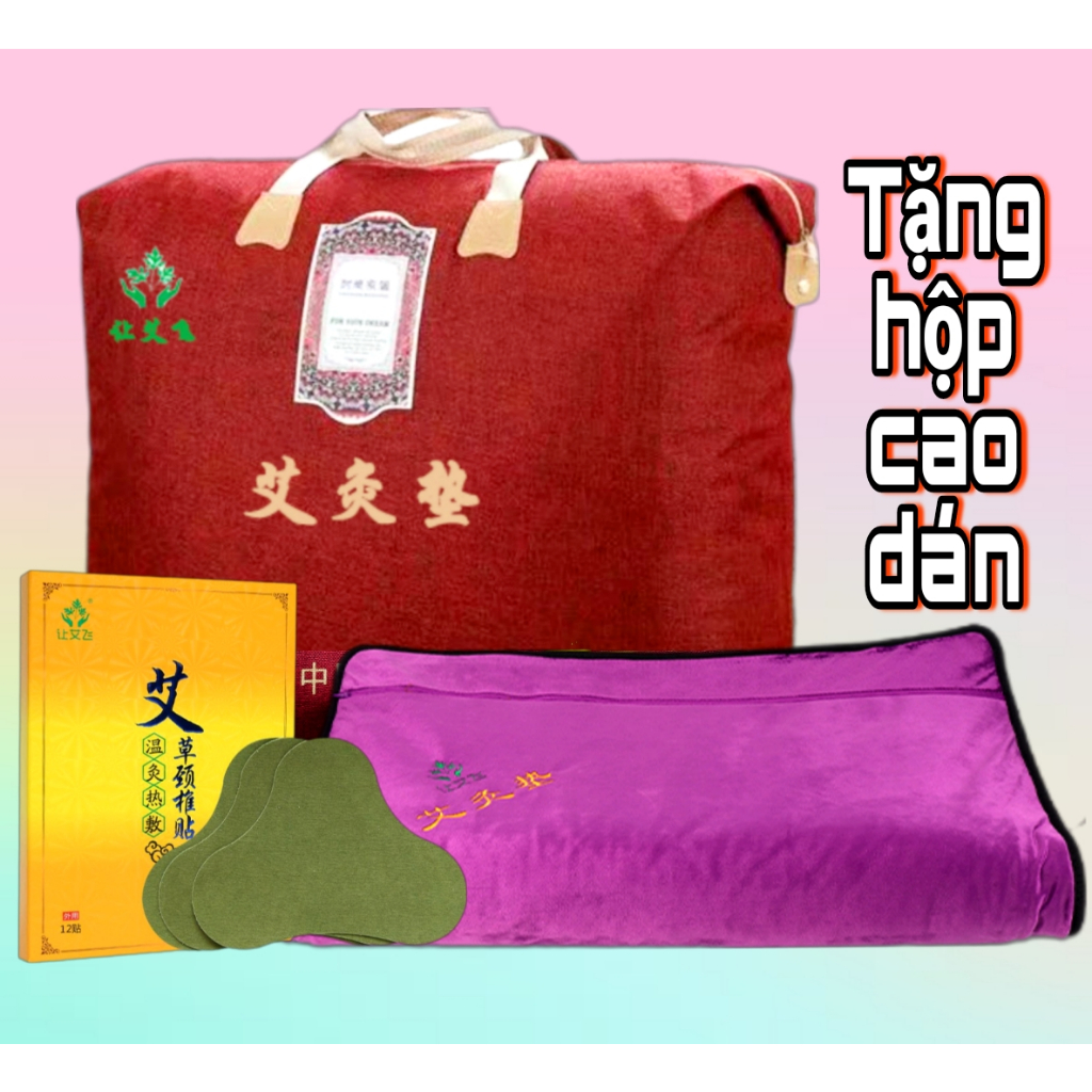 Thảm ngải cứu đông y nội địa trung sưởi ấm, hỗ trợ đau mỏi vai gáy, nhức mỏi xương khớp, mẹ sau sinh