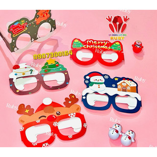 Mặt nạ kính bằng giấy Noel