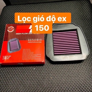 Lọc gió KN gắn zin cho ex 150 giúp xe thoáng chạy nhanh hơn