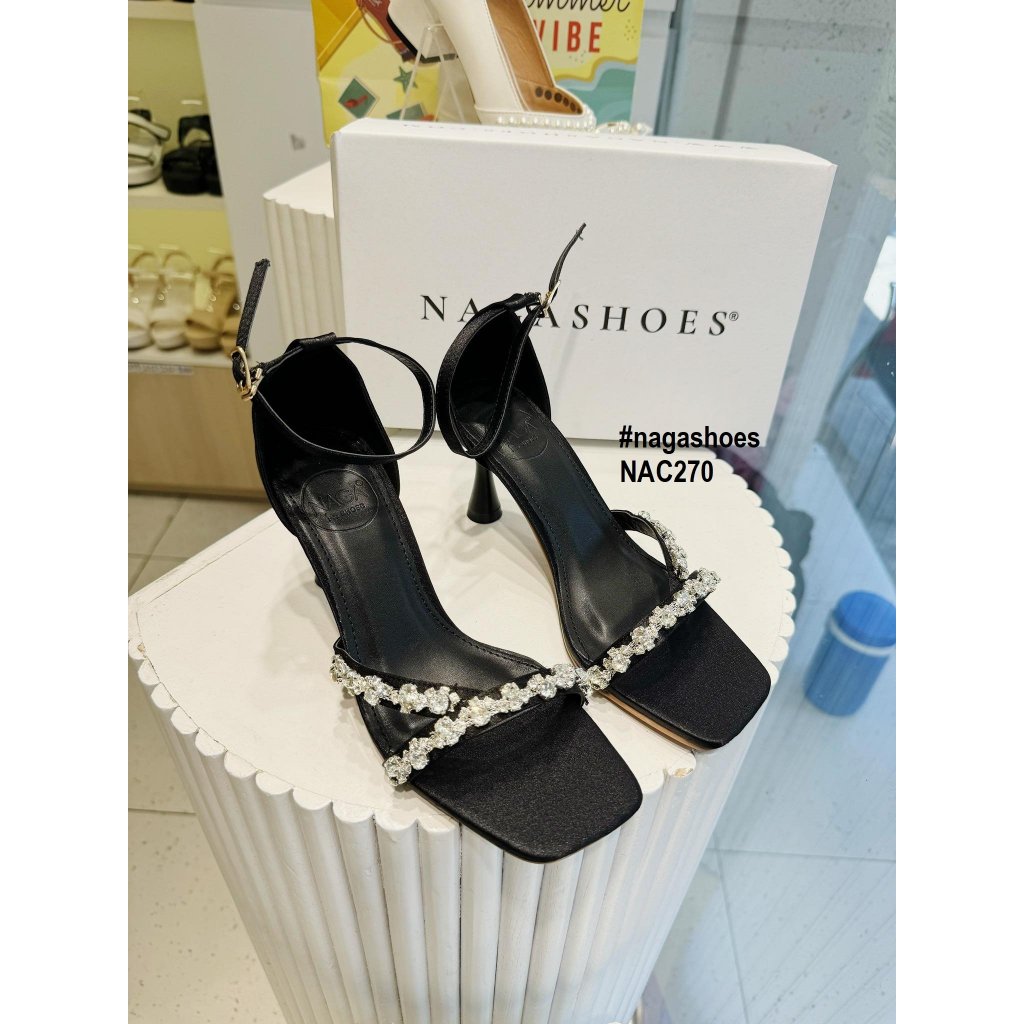 CAO GÓT NAGASHOES QUAI NGANG ĐÍNH ĐÁ CHỮ Y 7P NAC270