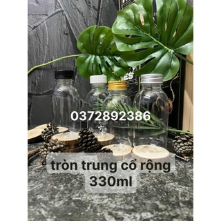 [Chai Nhựa Pet] dung tích 330ml combo 10 chai có Nắp